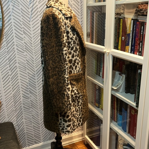 French Connection leopard faux fur NWOT - Picture 3 of 6